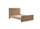 Wooden/Timber Contemporary Queen Bed Frame with Dark Oak/ Walnut Colour - Jason