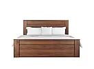 Wooden/Timber Contemporary Queen Bed Frame with Dark Oak/ Walnut Colour - Jason