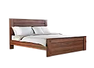 Wooden/Timber Contemporary Queen Bed Frame with Dark Oak/ Walnut Colour - Jason