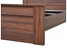 Wooden/Timber Contemporary Queen Bed Frame with Dark Oak/ Walnut Colour - Jason