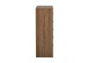 Wooden/Timber Tallboy with 5 Drawers in Dark Oak/ Walnut Colour - Jason