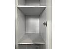 Black/ White 4 Door Mirrored with 2 Drawers Wardrobe - Sunbury