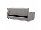 Light/ Dark Grey Comfort King Single 3-Seater Sofa Bed with Storage - Jacka