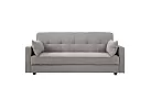 Light/ Dark Grey Comfort King Single 3-Seater Sofa Bed with Storage - Jacka