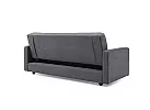 Light/ Dark Grey Comfort King Single 3-Seater Sofa Bed with Storage - Jacka