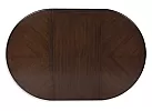 Brown Wooden Oval Traditional Dining Extension Table (4 to 6 Seaters) - Lavinson