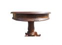 Round Wooden Coffee Table in Walnut Colour - Lucas