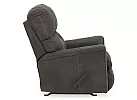 Faux Leather Manual Recliner Armchair in Smoke Colour - Nankin