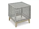 Square Outdoor Side Table with Resin Wicker - Scotia