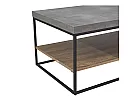 Rectangular Wooden Coffee Table with Shelf - Simon