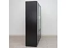 Black/ White 4 Door Mirrored with 2 Drawers Wardrobe - Sunbury