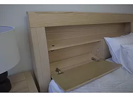 Wooden Bedroom Set (Bed Frame with Storage) in Australian Messmate Timber - Hugo