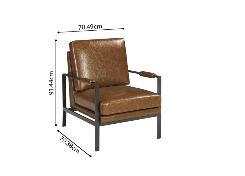 Viewbank Faux leather Armchair