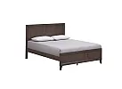 Queen Dark Brown Wooden Bed with Panelled Headboard and Footboard - Windsor