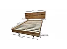 Queen Size Scandinavian Floating Bed Frame in Australian Marri Timber - Naturaliste