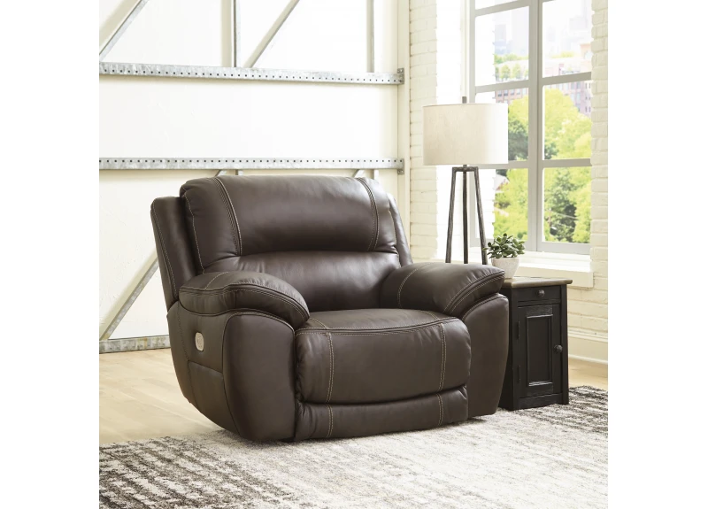 Electric Leather Recliner Armchair - Seaford