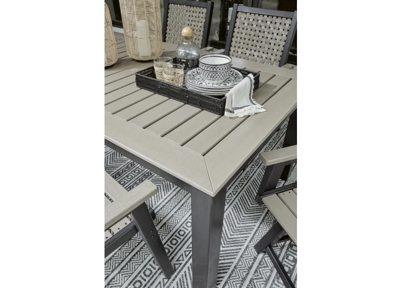 Rectangle Outdoor Polyethylene Dining Table - Mana