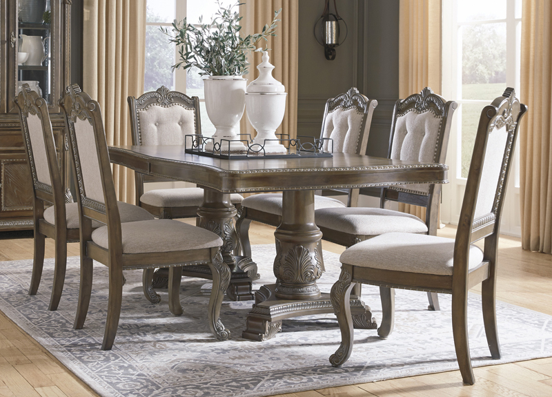 Dining Table Set With 6 Wooden Chairs, How Long Is A Dining Room Table That Seats 6