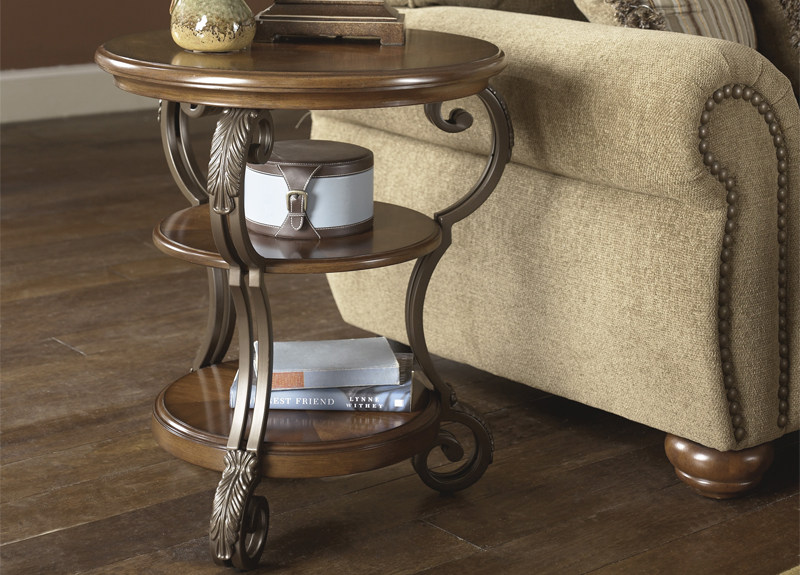 Preston Round Wood Side Table With, Side Tables Round Wood