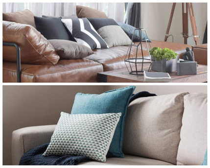Breaking Down The Differences Between Leather and Fabric Sofas